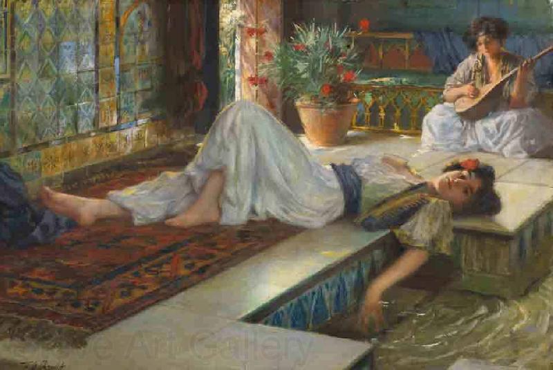 Ferdinand Max Bredt Leisure of the odalisque France oil painting art